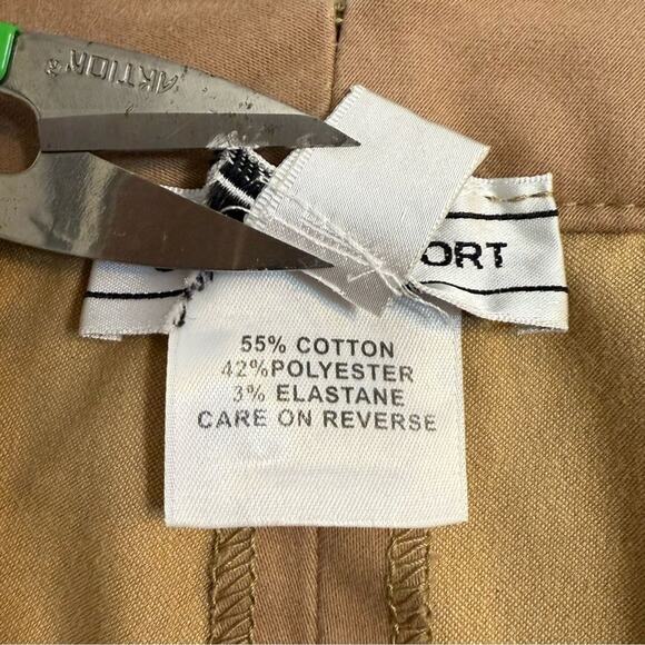 St John Sport Women’s Straight Leg Ankle Length Trouser Pant Tan Khaki Size 8 - Picture 9 of 11